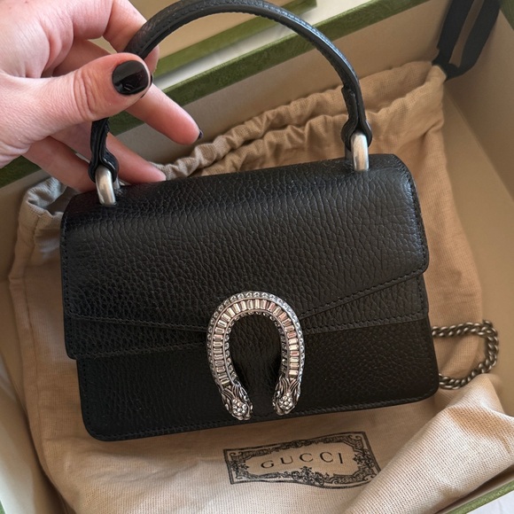 Gucci Black Mini Bag with Silver Accent - Picture 3 of 5